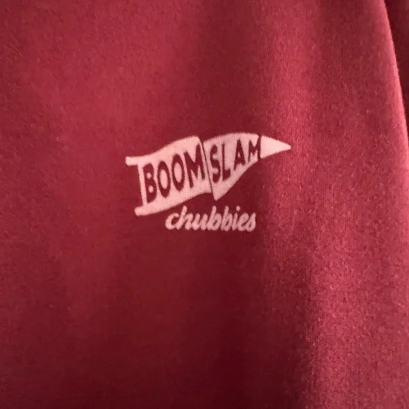 Chubbies Dark Red Crewneck Sweatshirt, 2XL - Picture 2 of 7